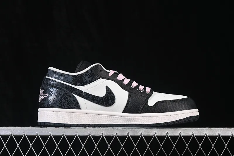 All categories Air Jordan Jordan series basketball shoes Air Jordan 1 Low Air Jordan 1 Low AJ1 Joe 1 burst pattern black and white low-top retro culture basketball shoes II0595-001